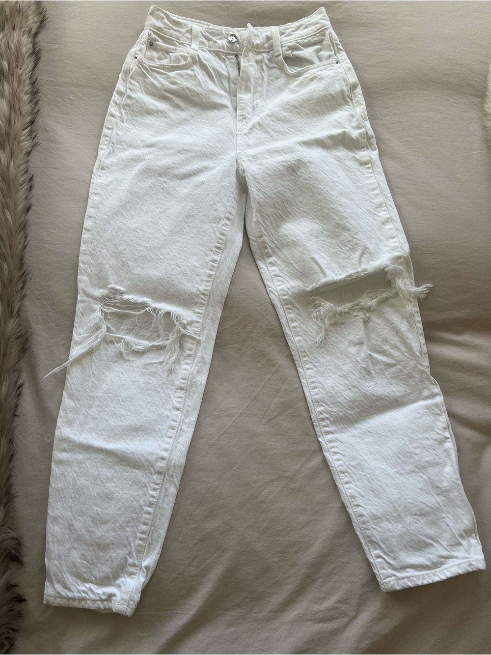 Zara white jeans